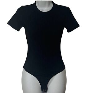 NWOT SO black ribbed short sleeve body suit